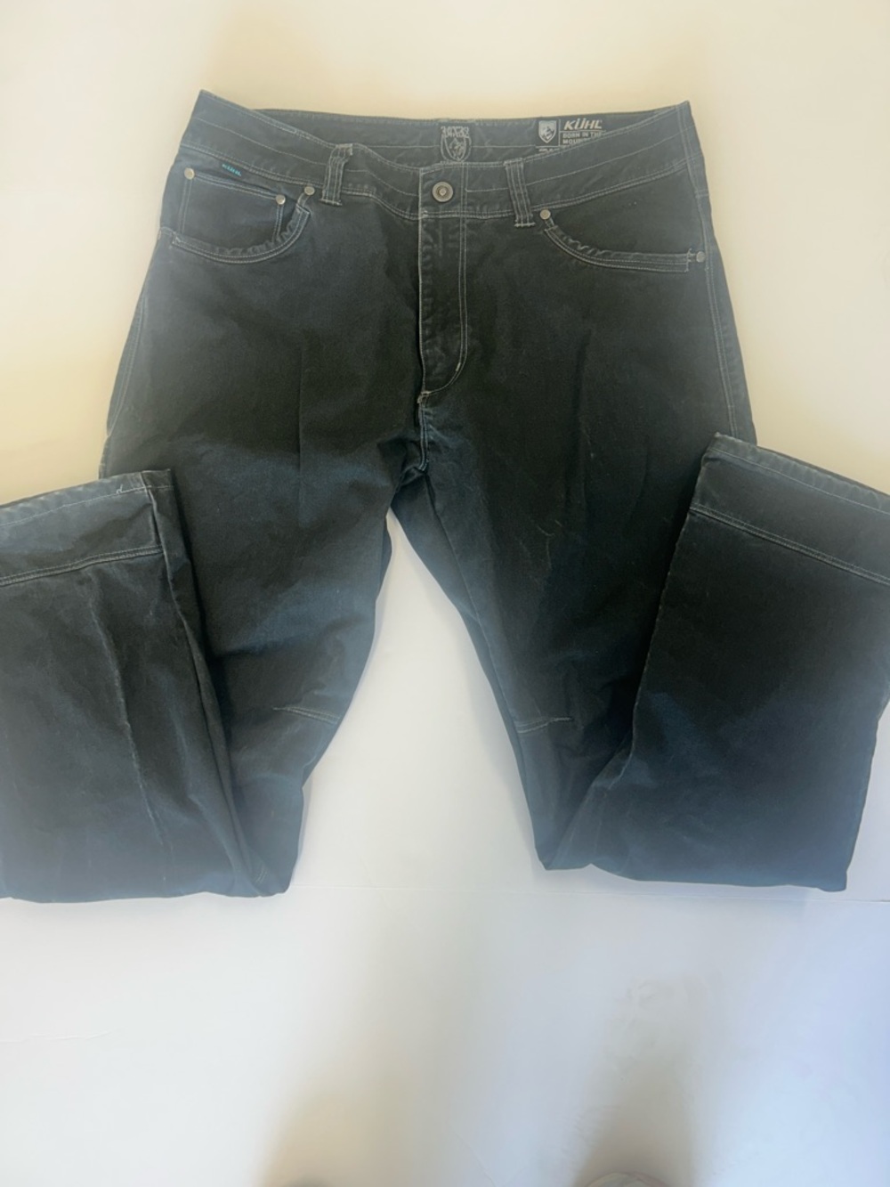 KÜHL Rydr black pants vintage patina dye 34x32